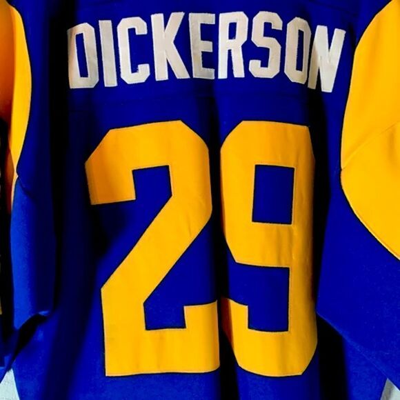Authentic Rams Eric Dickerson #29 Throwback Jersey Sz 54 - Picture 6 of 6